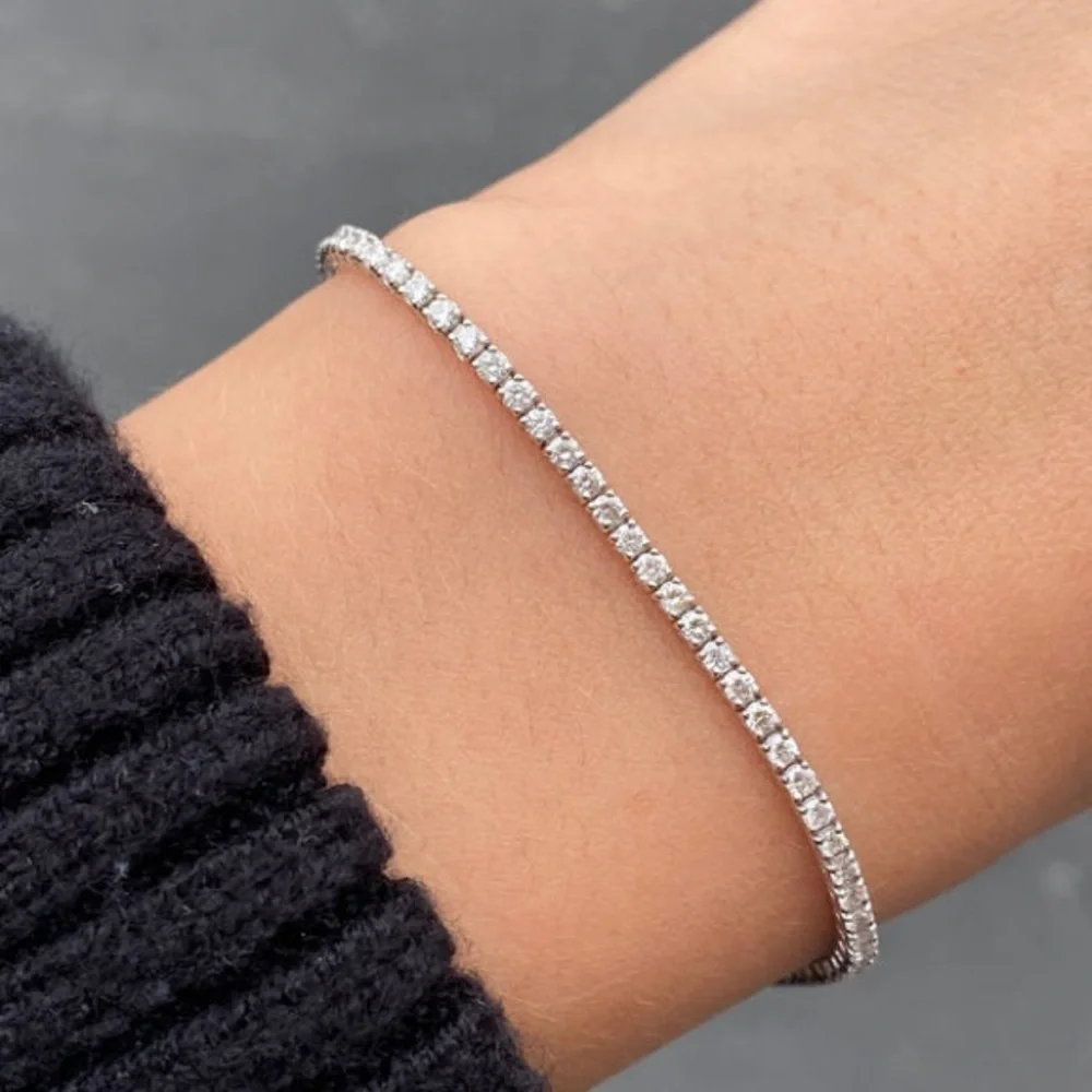 18k 9.2ct Tennis Bracelet - Picture 1 of 14